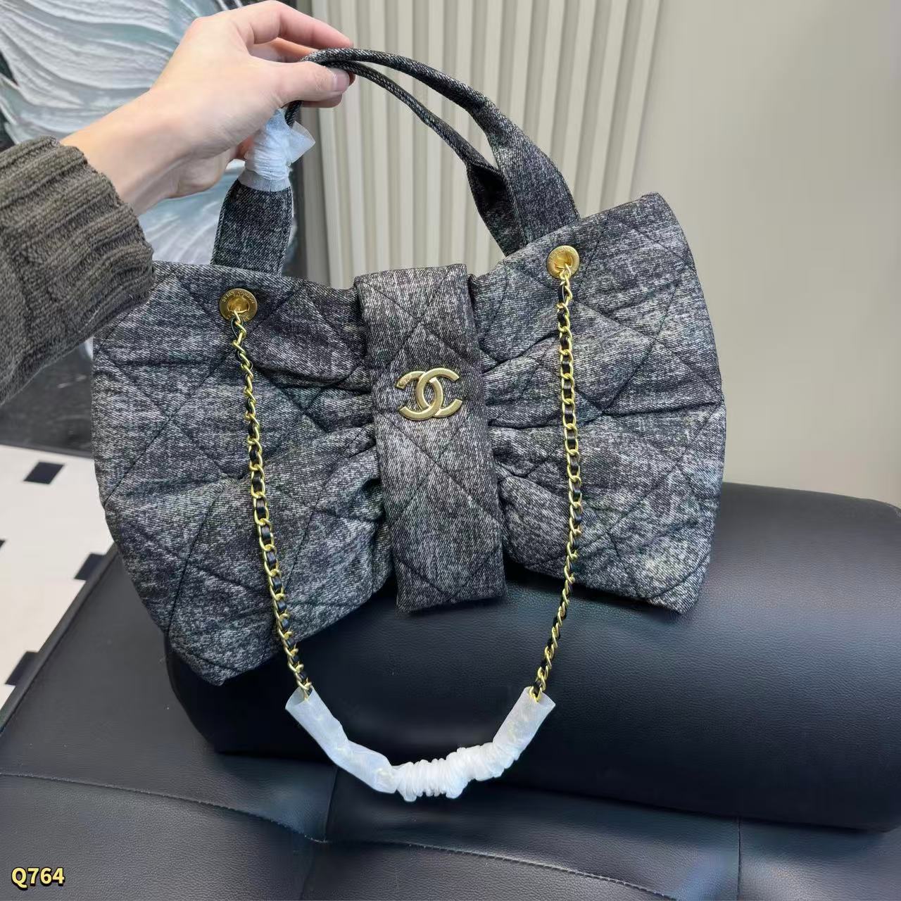 CHANE1 ボウチェーンハンドバッグ【50％割引+送料無料】