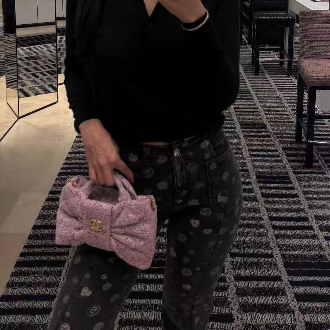 CHANE1 ボウウールチェーンバッグ【50％割引+送料無料】