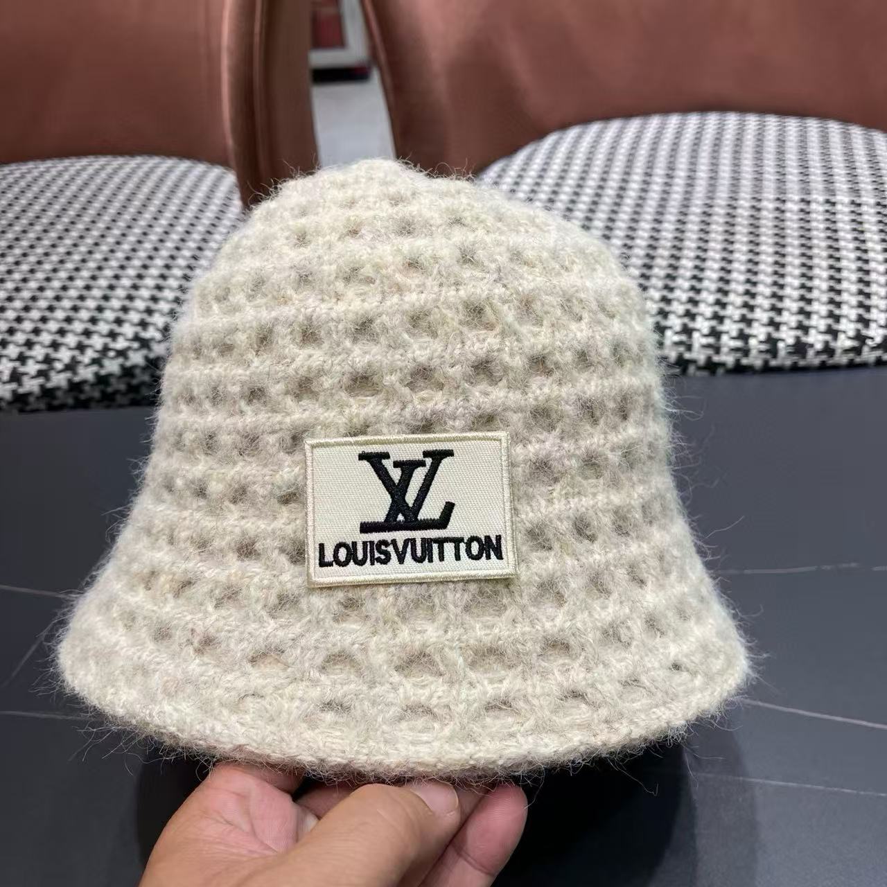 LV 透かし彫りウール フィッシャーマンハット【50％割引+送料無料】