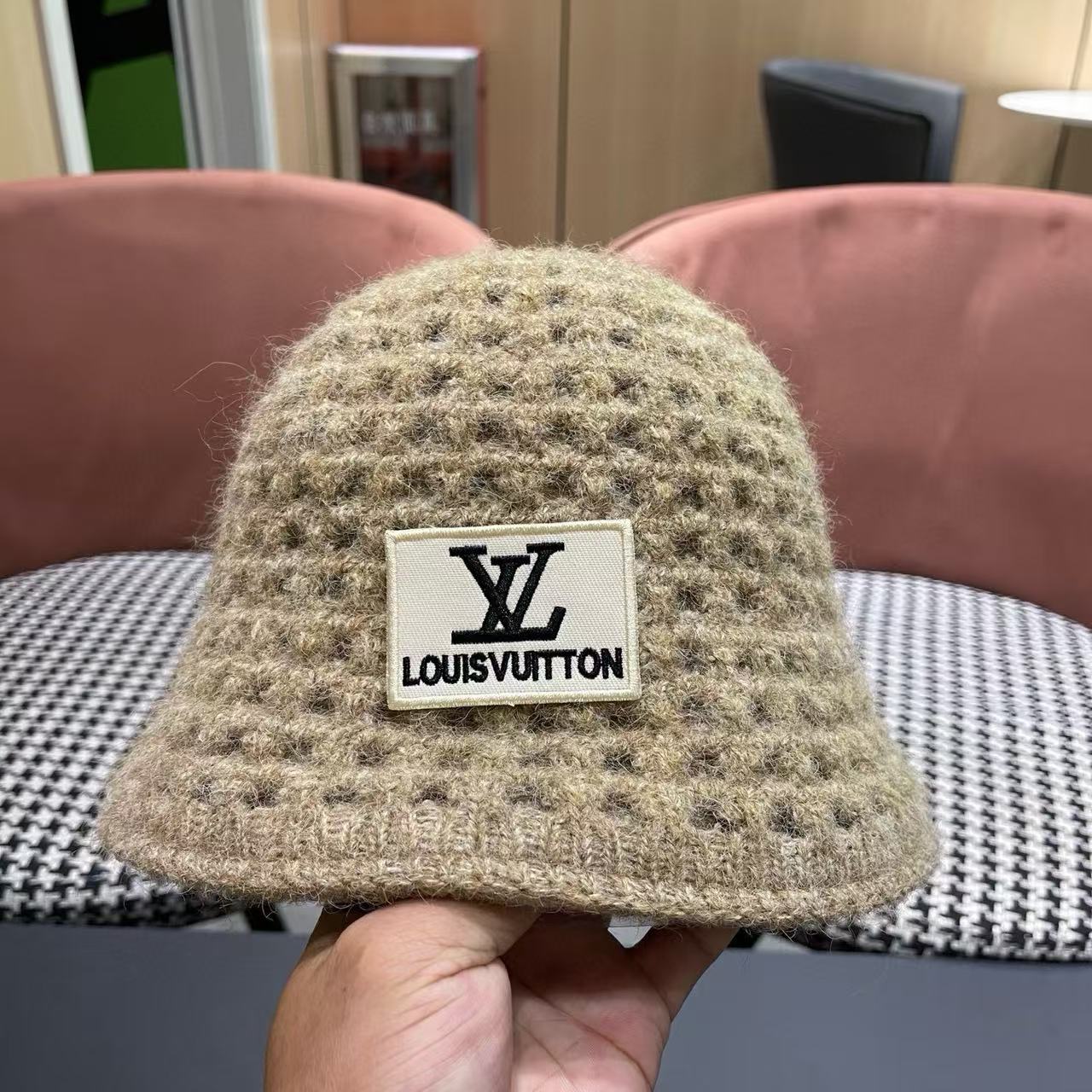LV 透かし彫りウール フィッシャーマンハット【50％割引+送料無料】