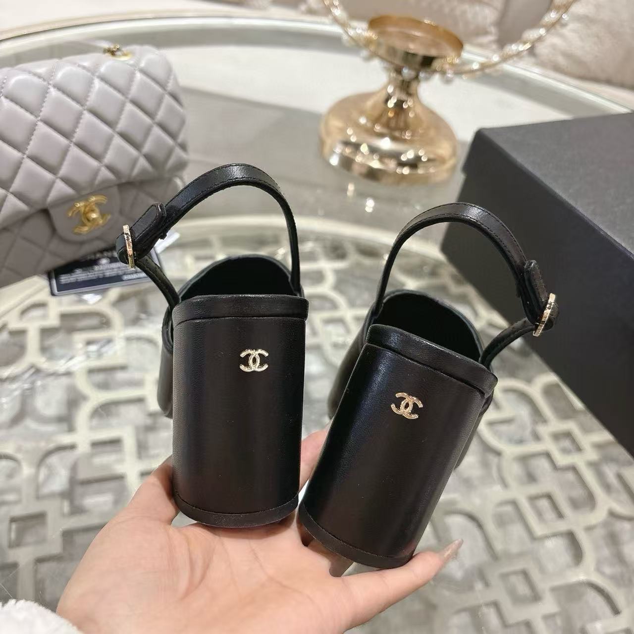 CHANE1 高品質ダブルCハイヒール【50%割引+送料無料】