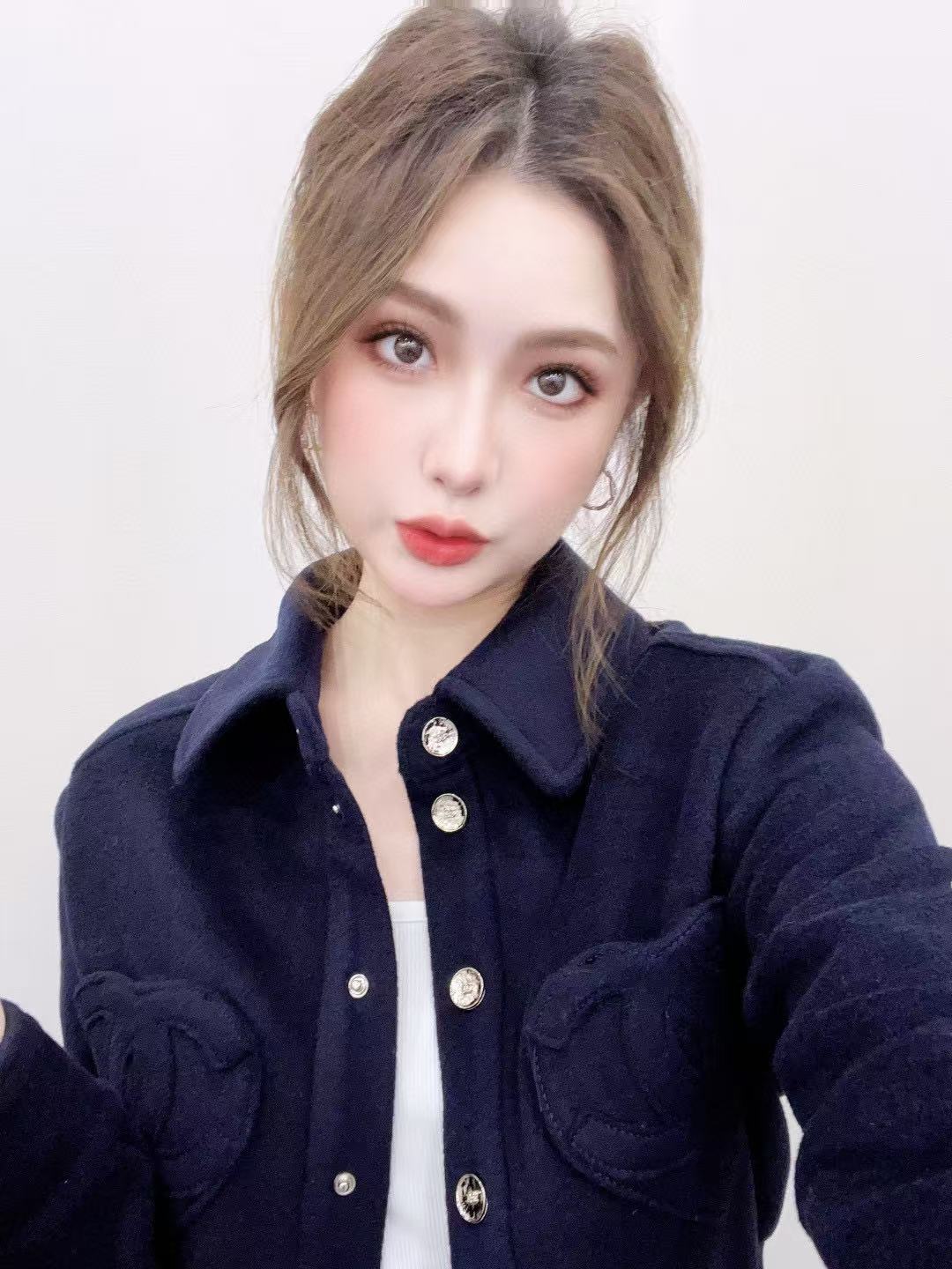 CHANE1 ダブルCハートウールカラーコート【50%割引+送料無料】