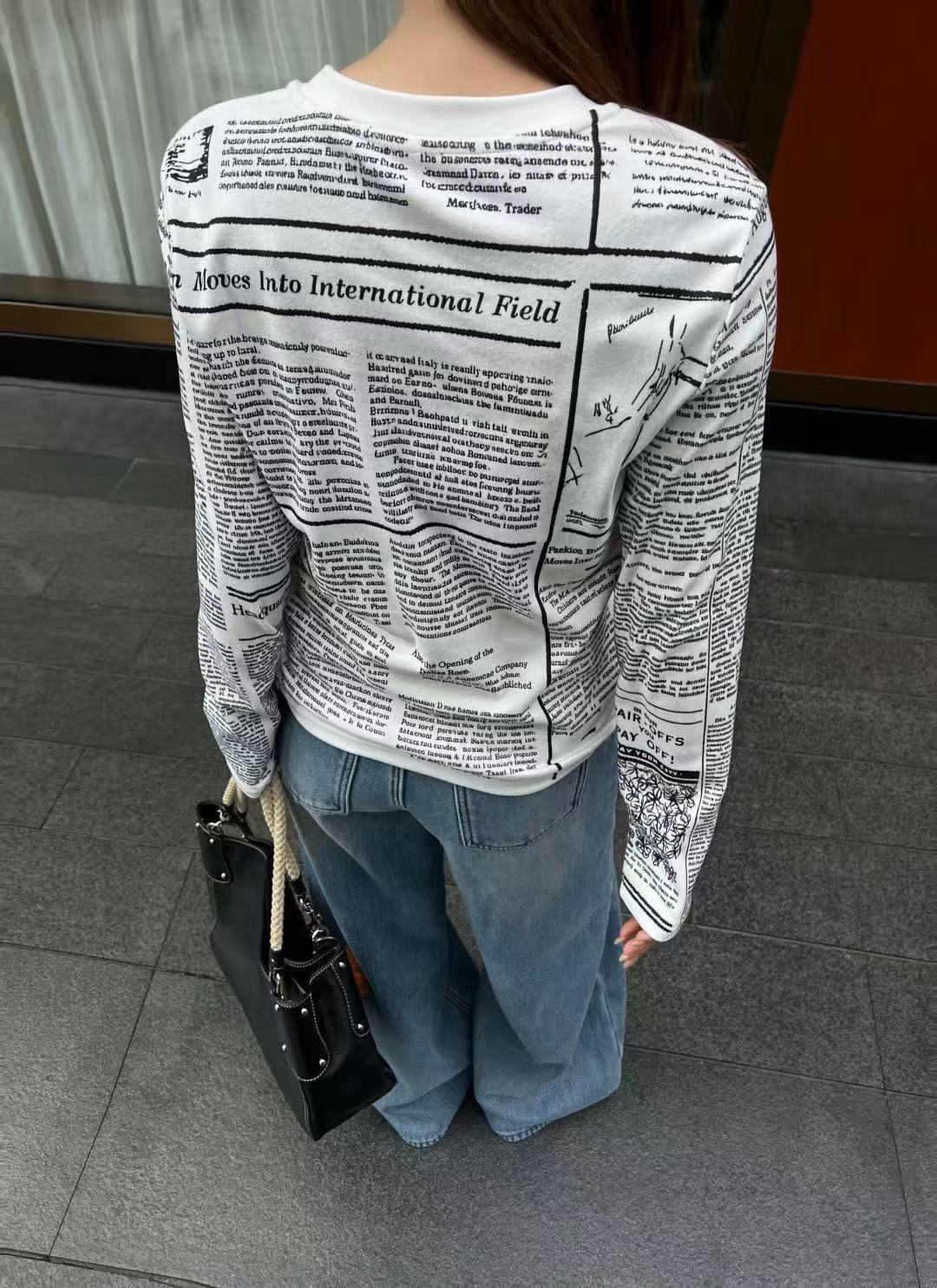 DIOR ニュースペーパーレターTシャツ【50％割引+送料無料】