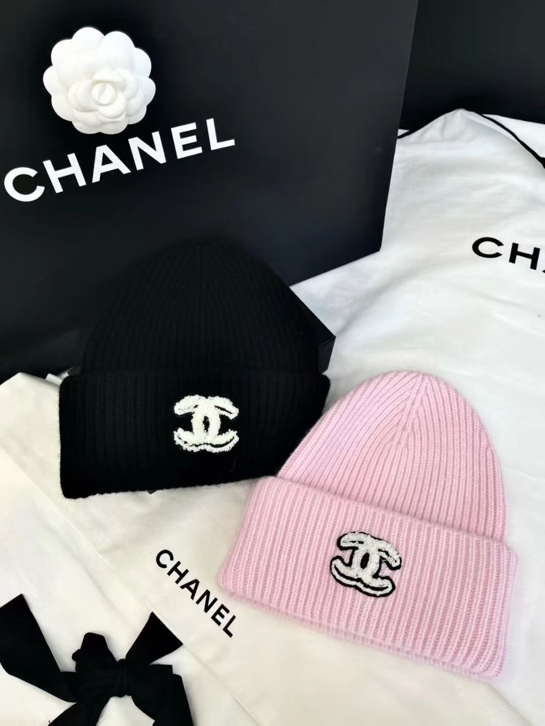 CHANE1 ダブルC ウールハット【50%割引+送料無料】