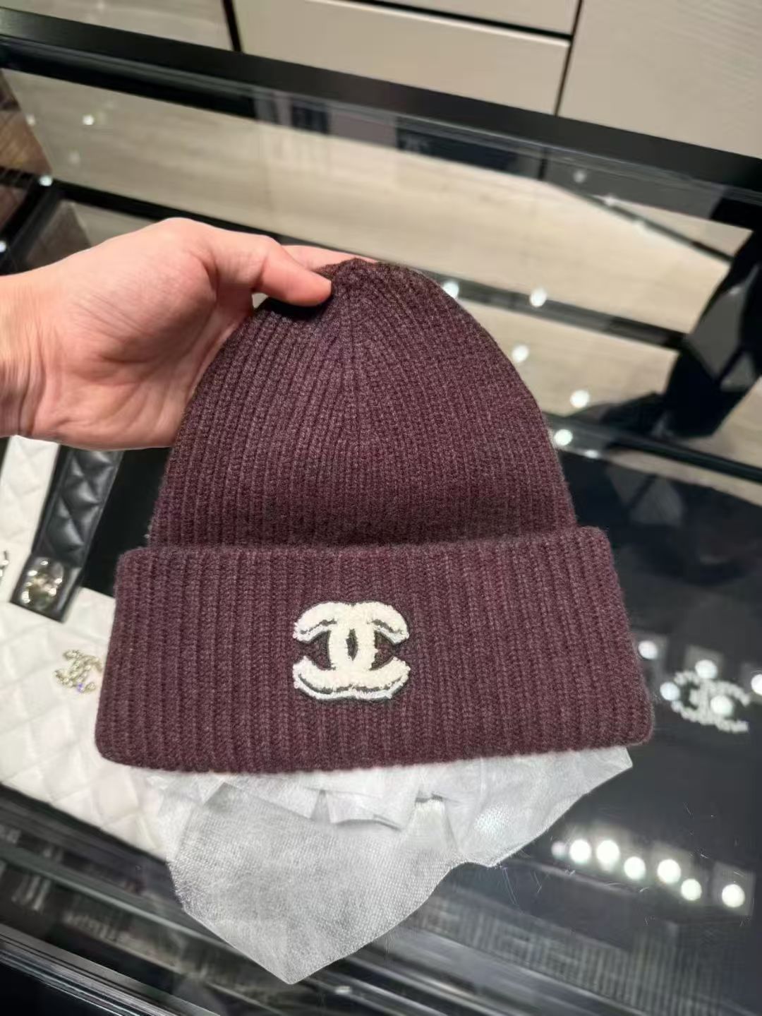 CHANE1 ダブルC ウールハット【50%割引+送料無料】