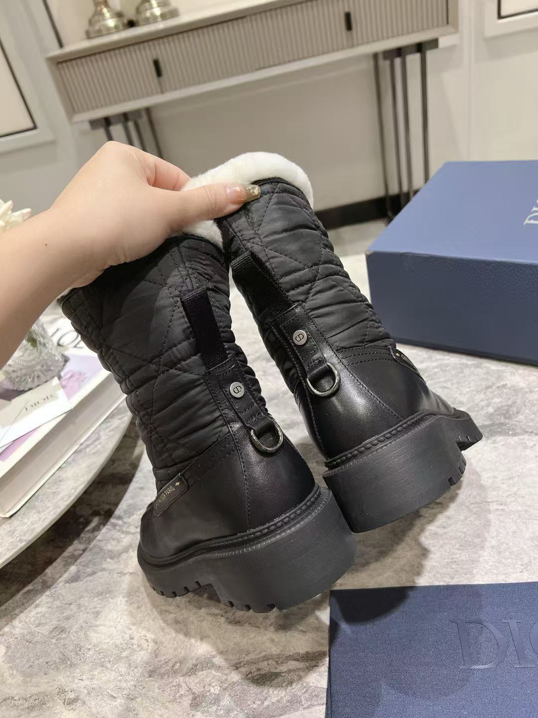 DIOR 高品質ウール スノーブーツ【50％割引+送料無料】