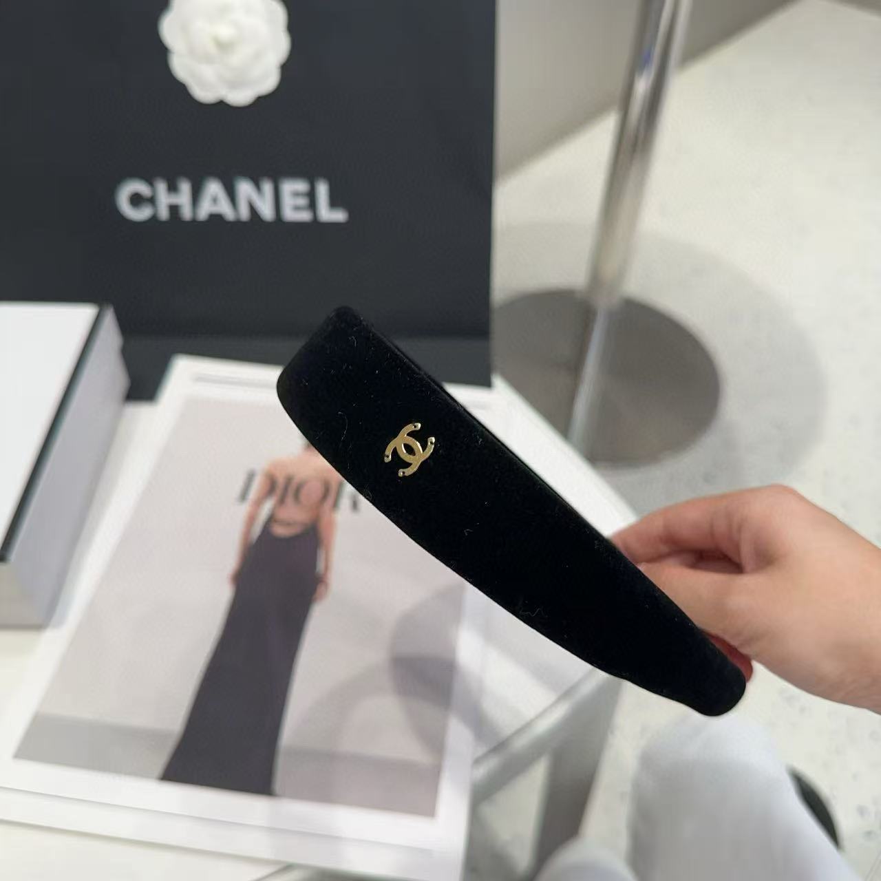 CHANE1 シンプルダブルCヘッドバンド【50％割引+送料無料】