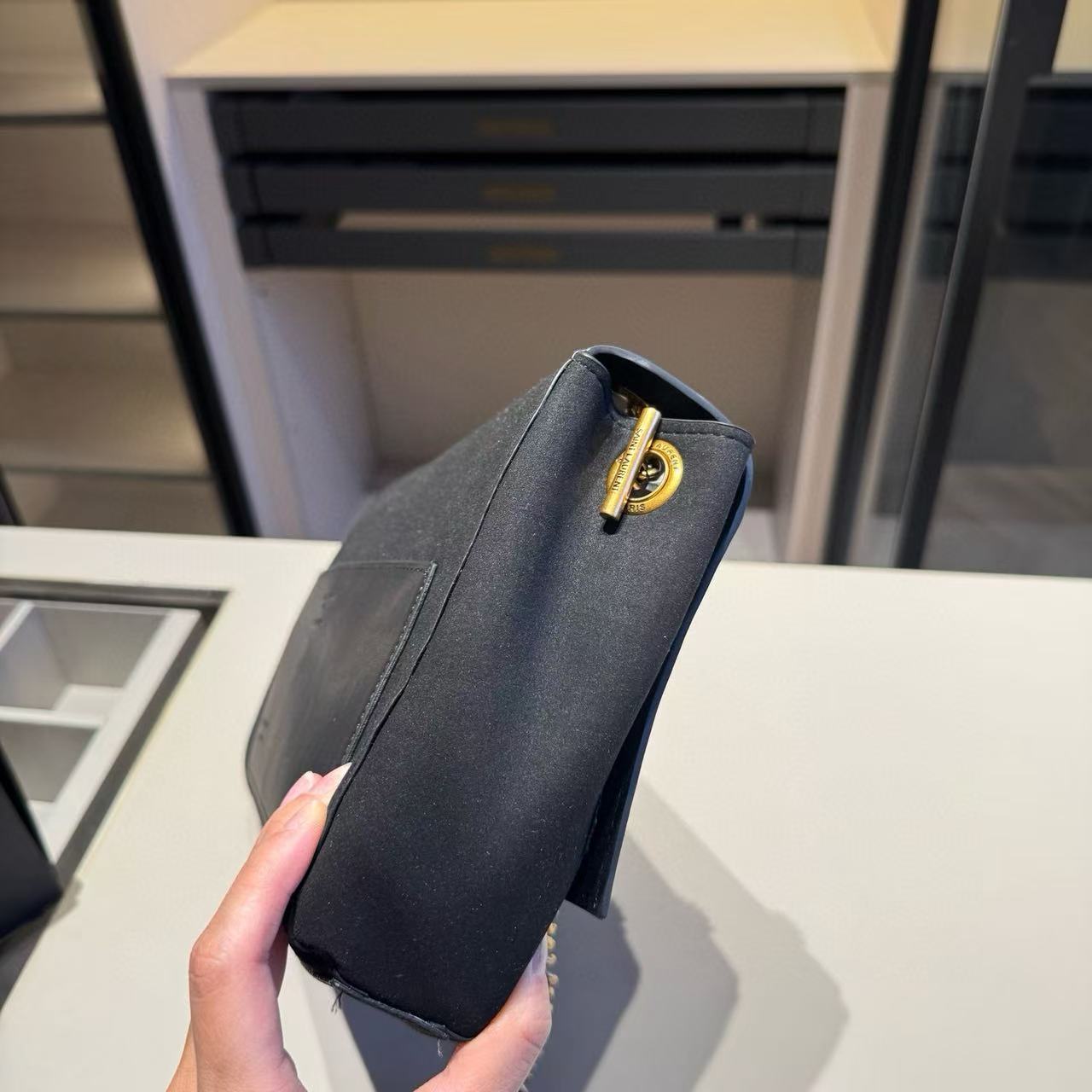 YSL ディアスキン チェーン ショルダー/クロスボディバッグ【50％割引+送料無料】