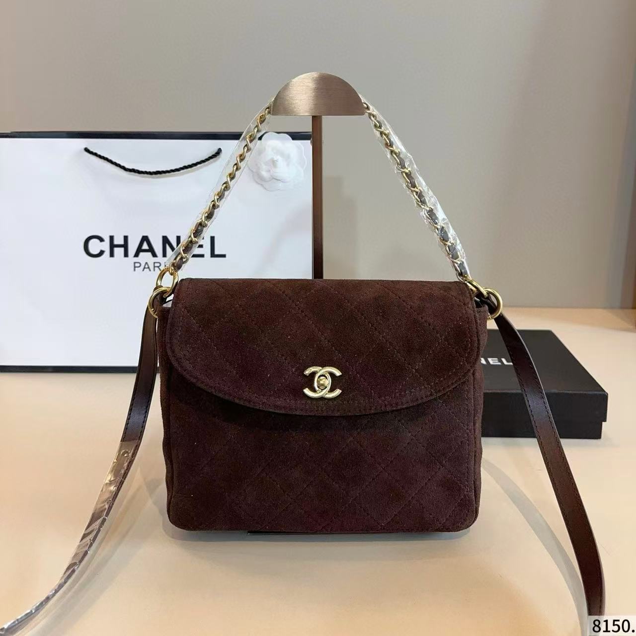 CHANE1 ディアスキンチェーンショルダーバッグ【50％割引+送料無料】