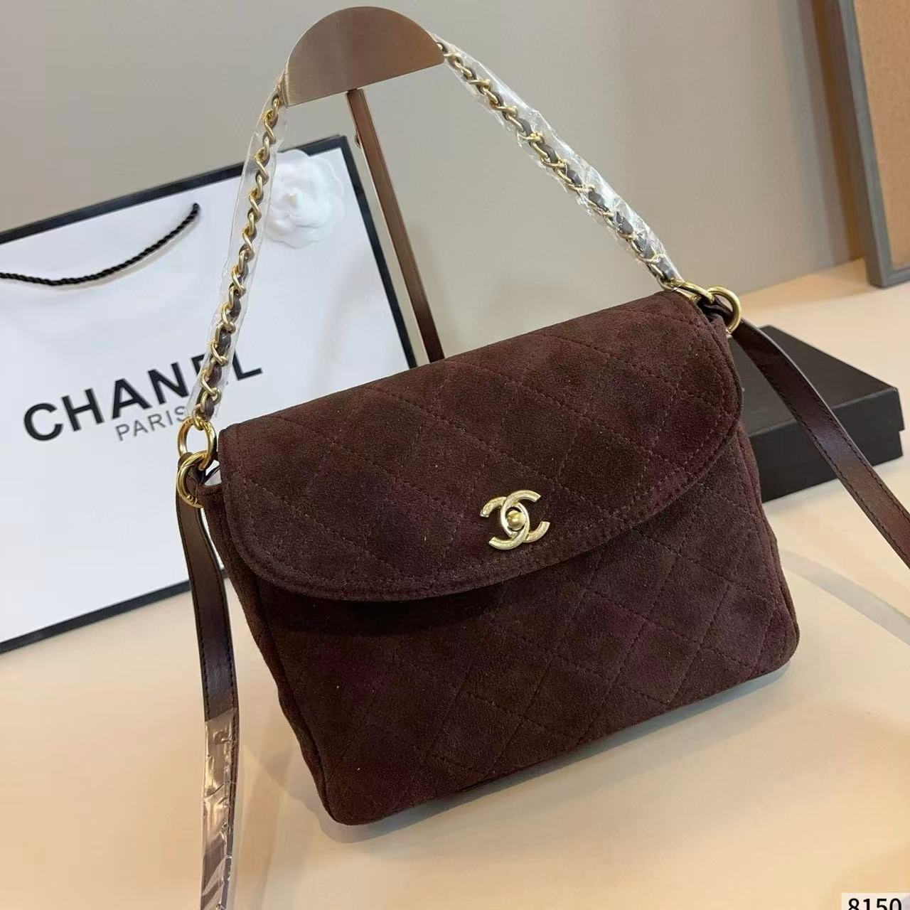 CHANE1 ディアスキンチェーンショルダーバッグ【50％割引+送料無料】