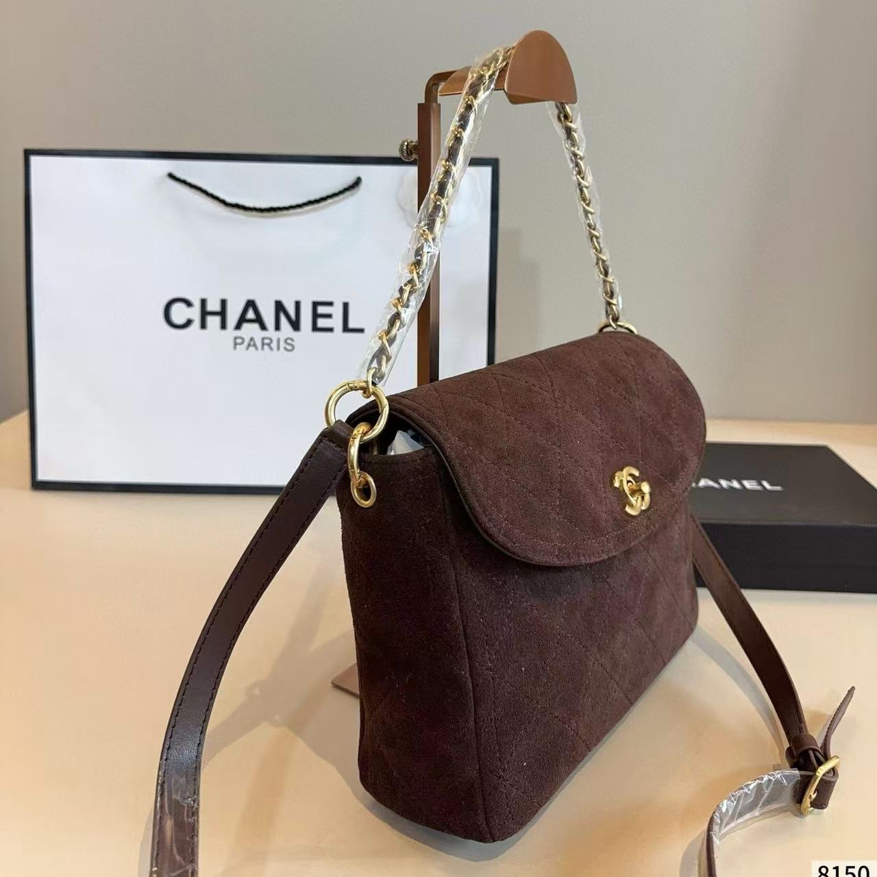 CHANE1 ディアスキンチェーンショルダーバッグ【50％割引+送料無料】