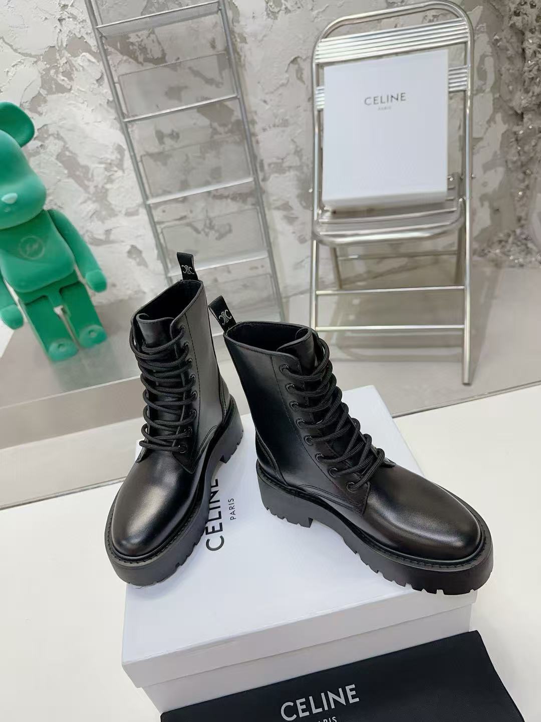 CEL1NE 高品質 凱旋門 厚底 アンクルブーツ【50％割引+送料無料】