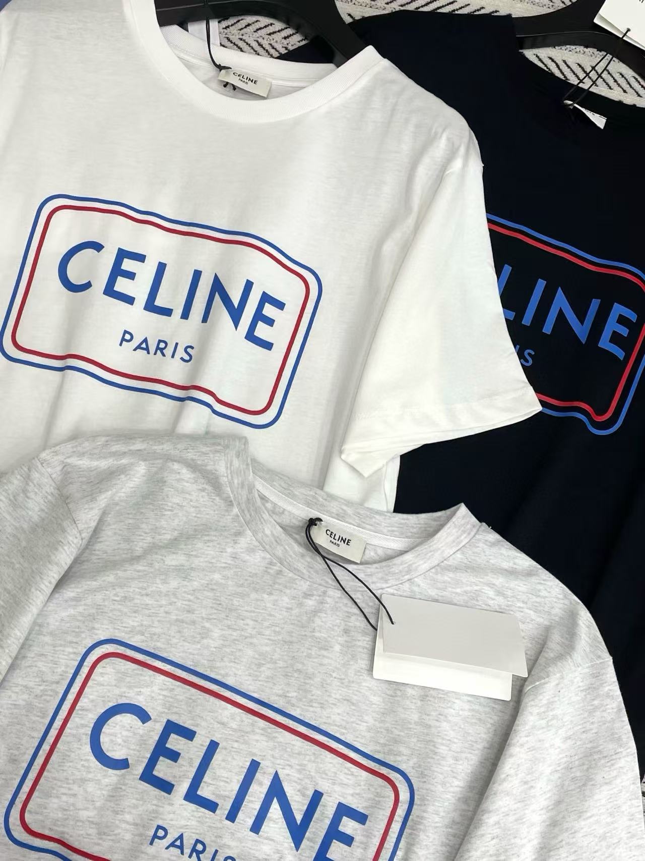 CEL1NE レタープリントTシャツ【50％割引+送料無料】
