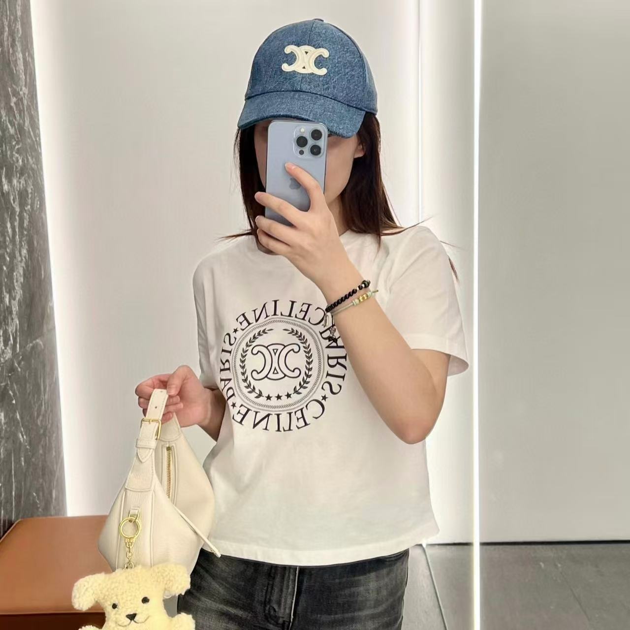 CEL1NE 凱旋門レターTシャツ【50％割引+送料無料】