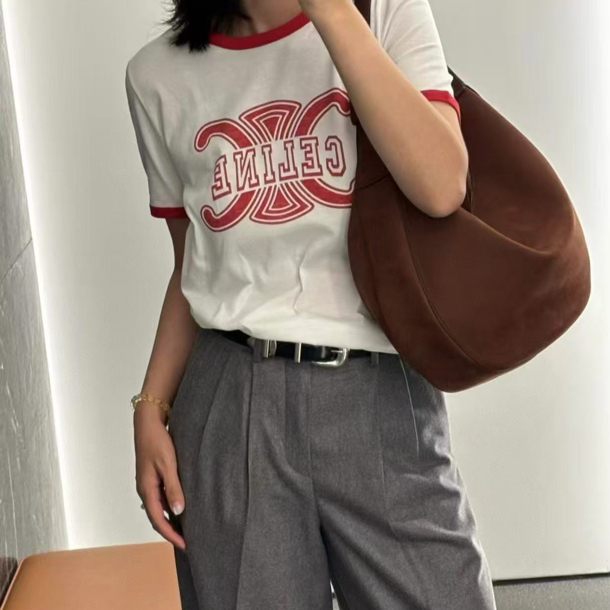 CEL1NE 凱旋門レターTシャツ【50%割引+送料無料】