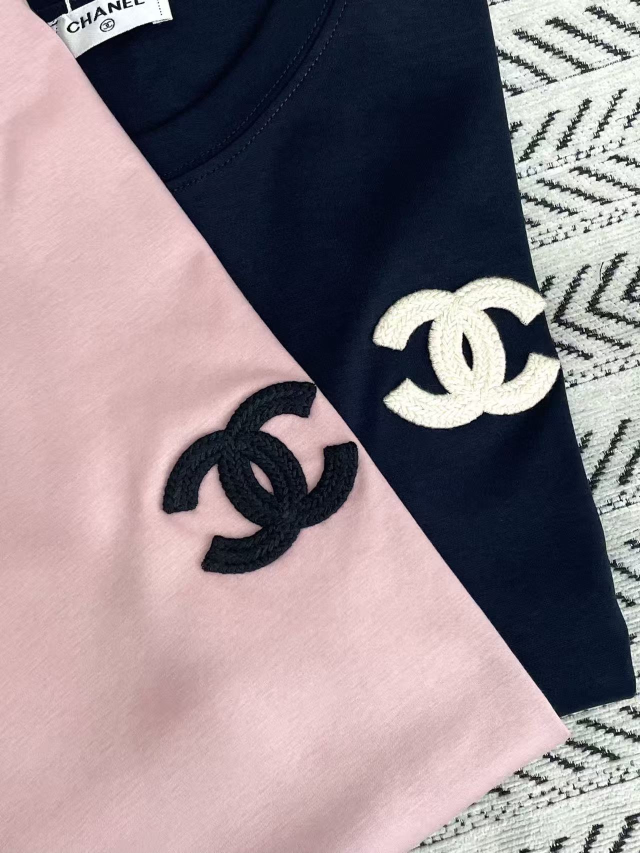 CHANE1 シンプルダブルC Tシャツ【50％割引+送料無料】