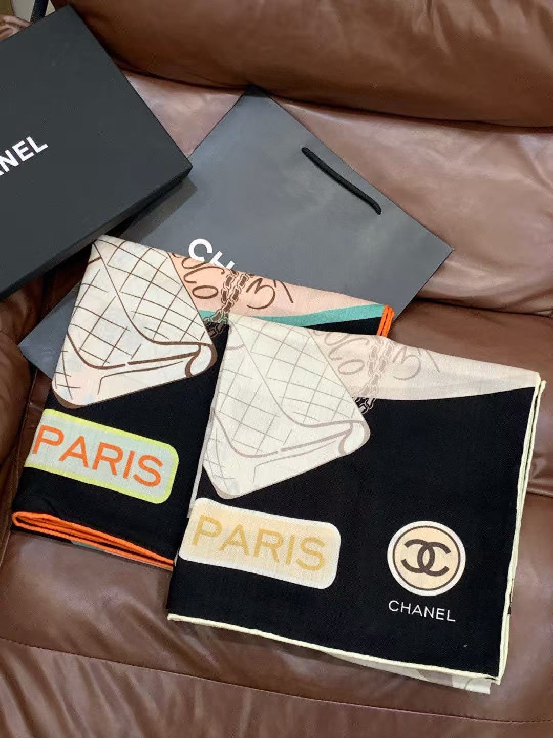 CHANE1 高品質両面カシミヤシルクショール【50％割引+送料無料】