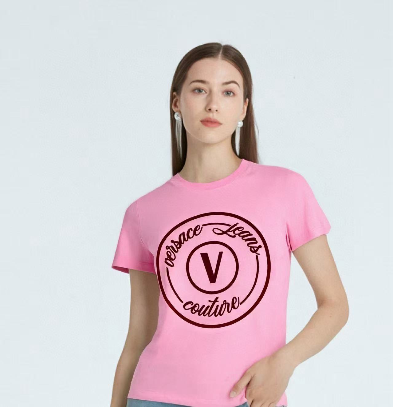 VERSACE グラフィティレター V フロックTシャツ【50％割引+送料無料】