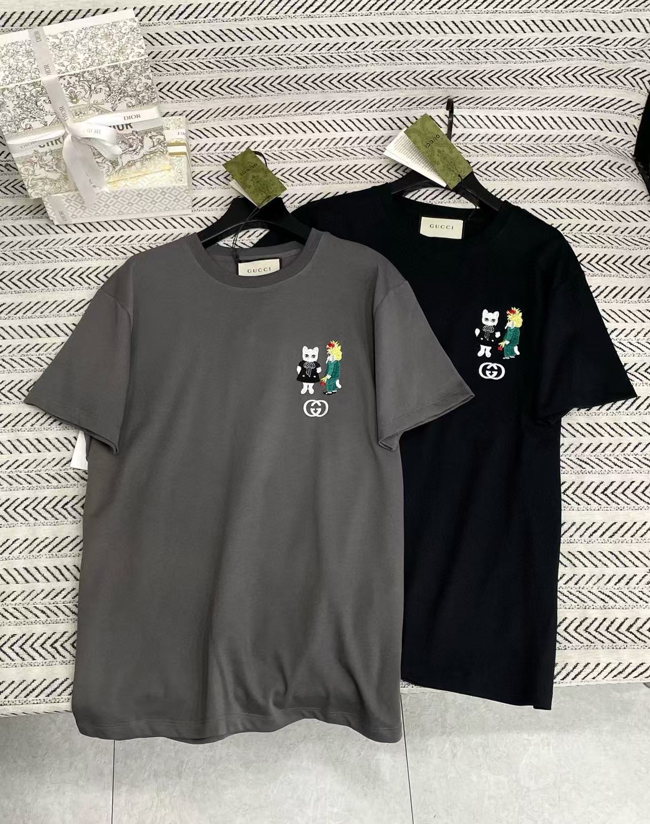 GUCC1 刺繍入り漫画Tシャツ【50％割引+送料無料】