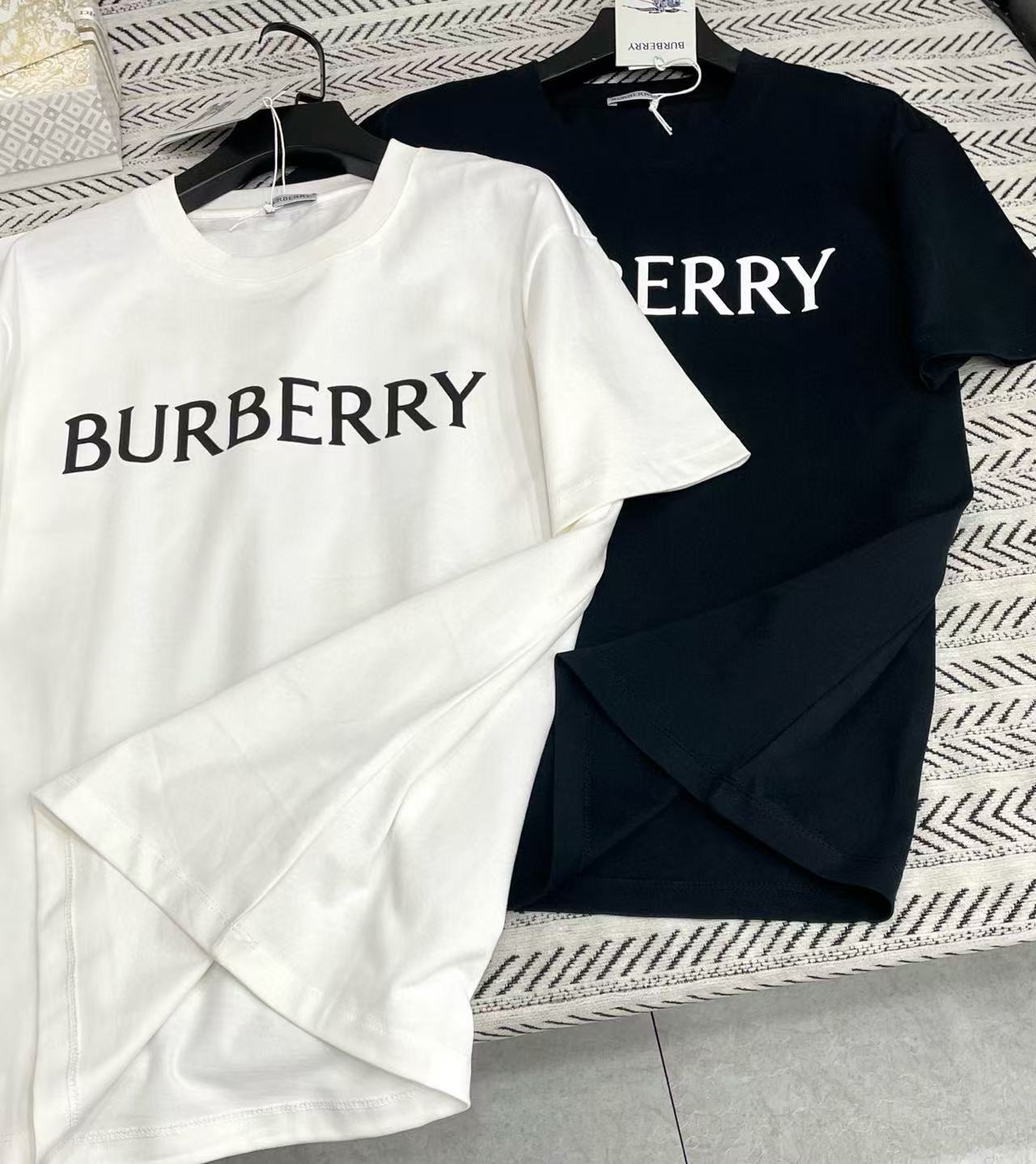 BUR8ERRY シンプルレターTシャツ【50%割引+送料無料】
