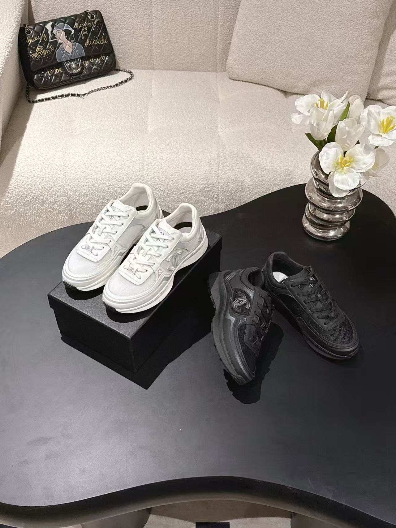 CHANE1 高品質ダブルCスニーカー【50％割引+送料無料】