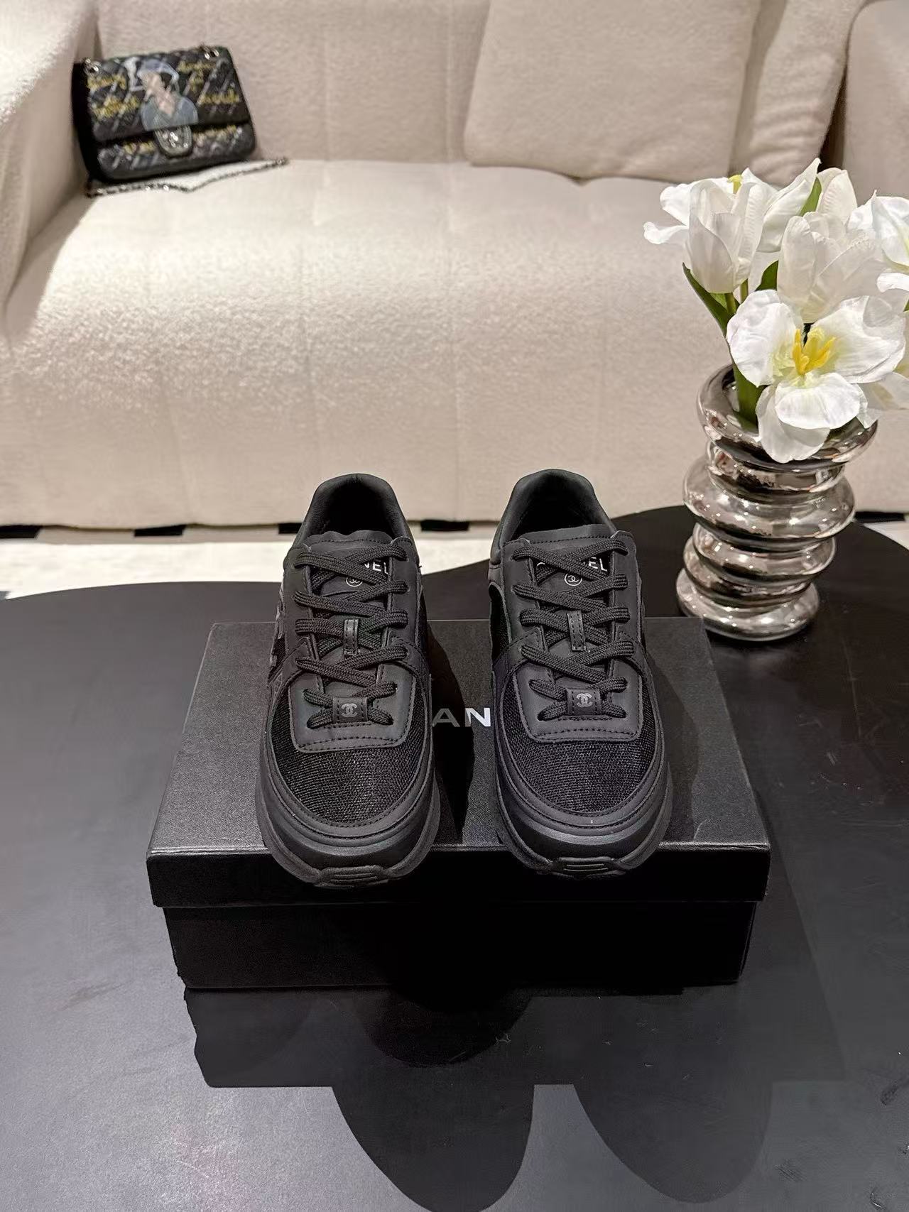 CHANE1 高品質ダブルCスニーカー【50％割引+送料無料】