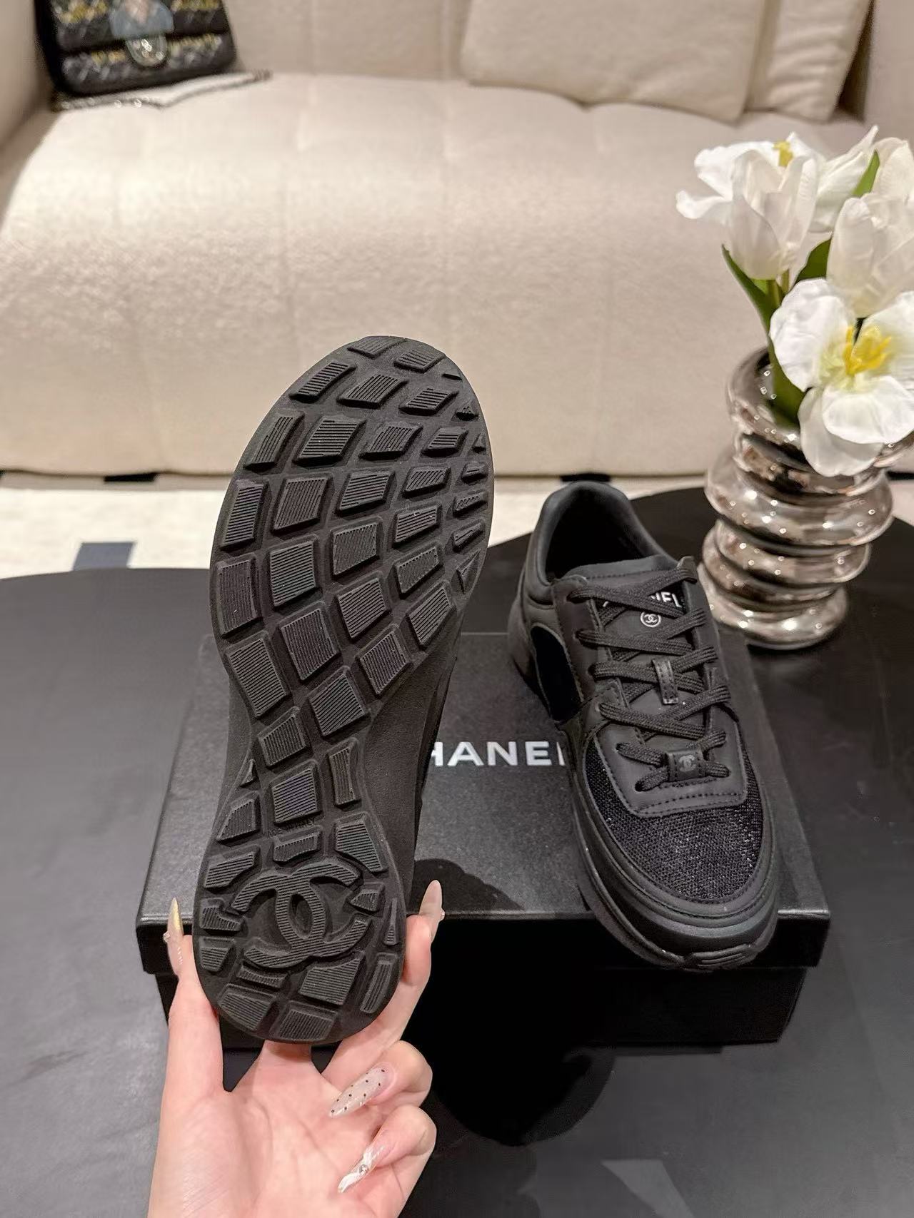 CHANE1 高品質ダブルCスニーカー【50％割引+送料無料】