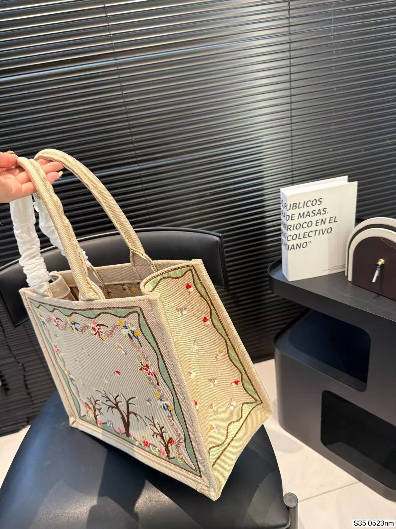 DI0R刺繍プリントハンドバッグ【 50%割引+送料無料】
