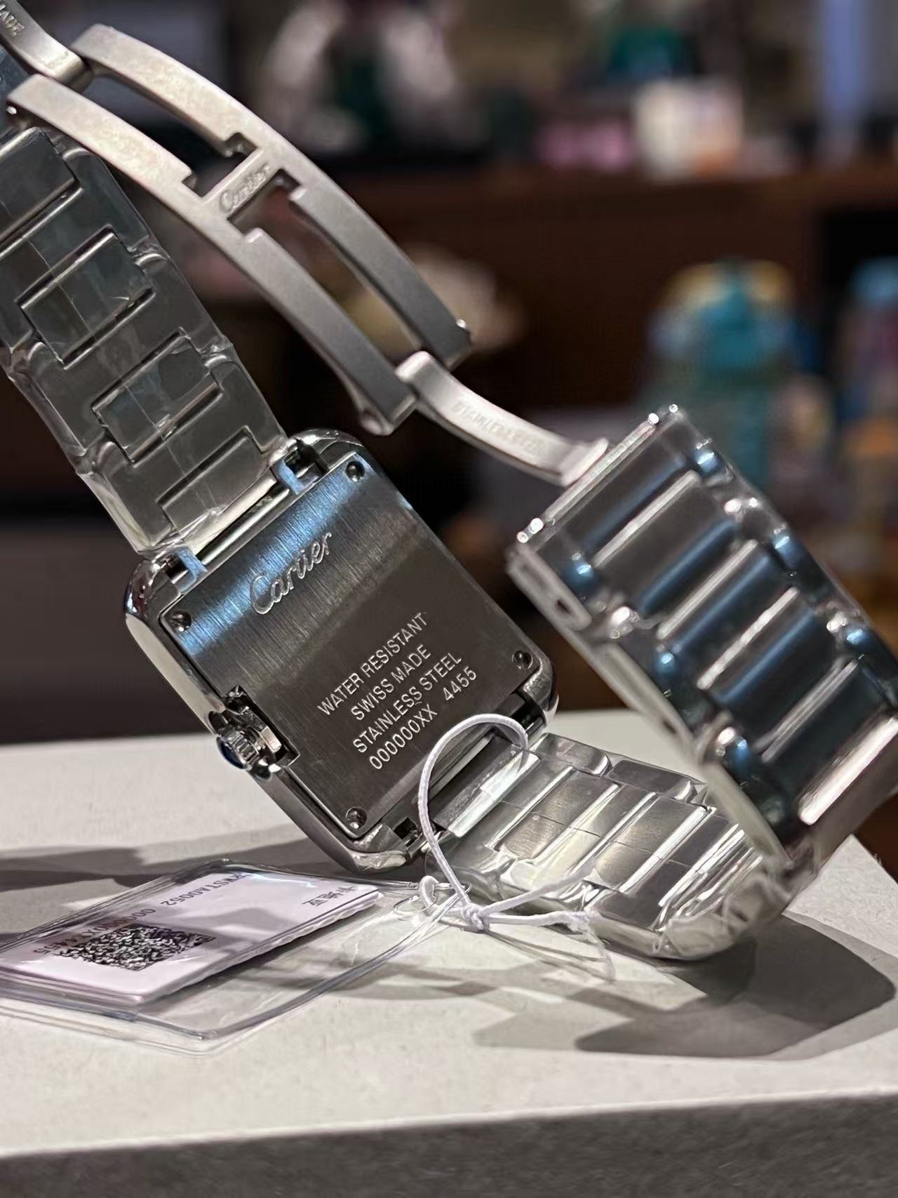 CART1ER タンク スチールストラップウォッチ【50％割引+送料無料】