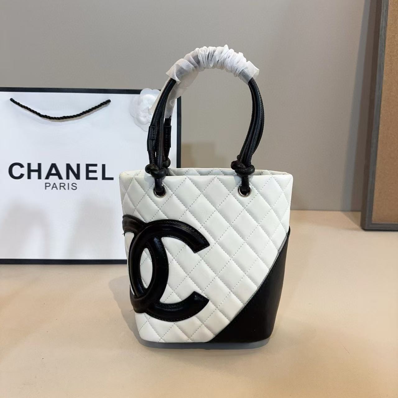 CHANE1 ダブルC ハンドバッグ【50%割引+送料無料】