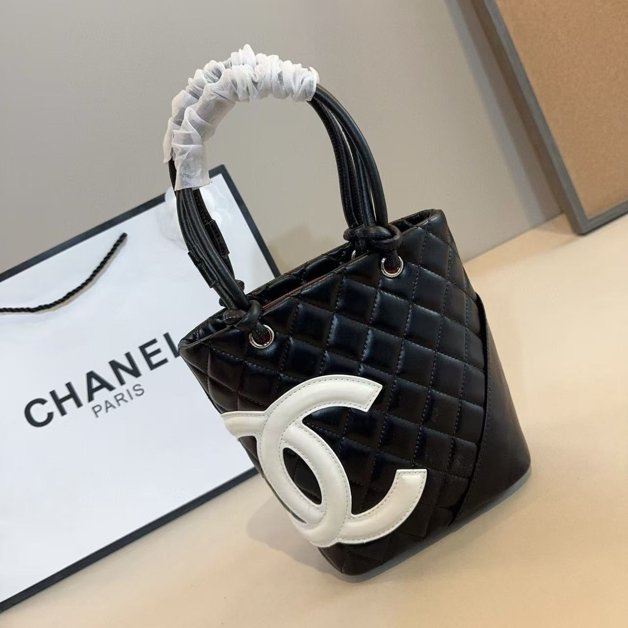 CHANE1 ダブルC ハンドバッグ【50%割引+送料無料】