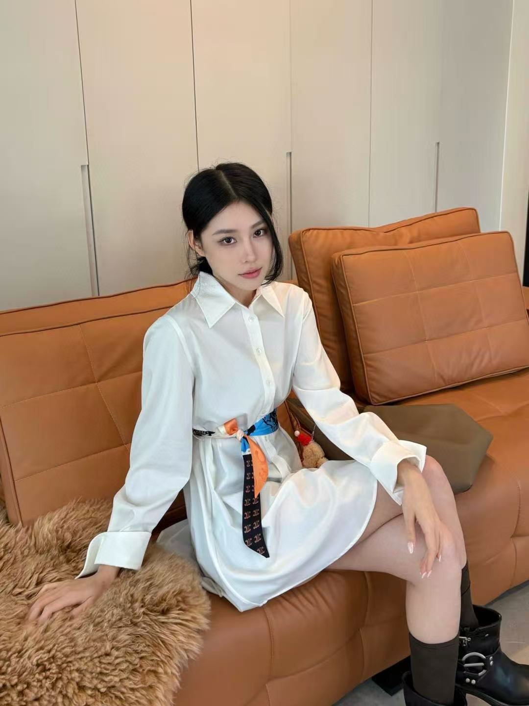 CEL1NE 高品質シルクスカーフ ブラウス ドレス【50%割引+送料無料】