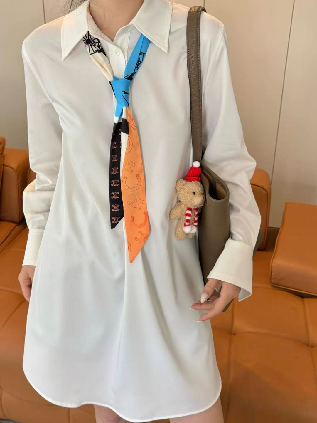 CEL1NE 高品質シルクスカーフ ブラウス ドレス【50%割引+送料無料】