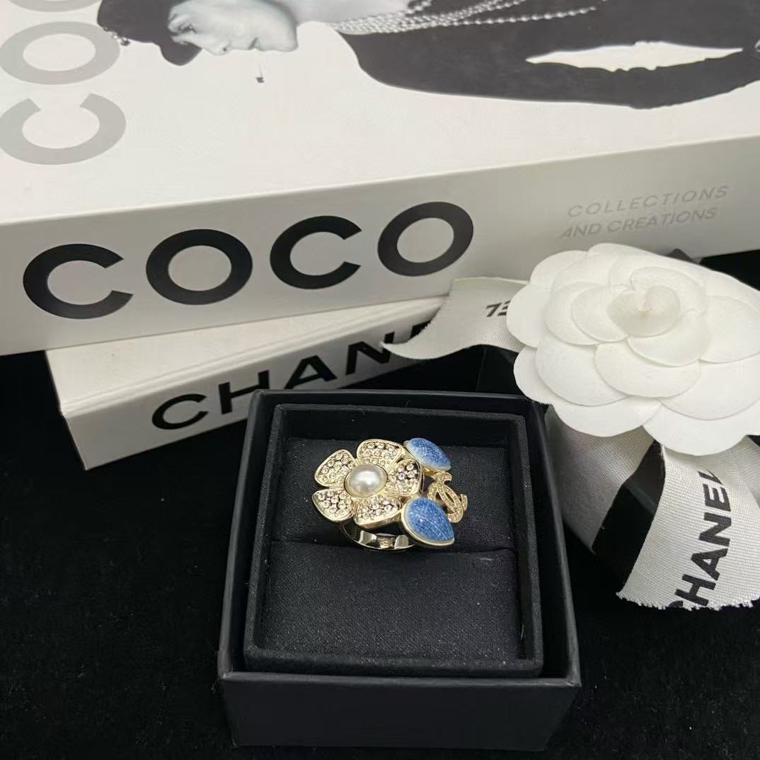 CHANE1 ブルーフラワーリング【50％割引+送料無料】
