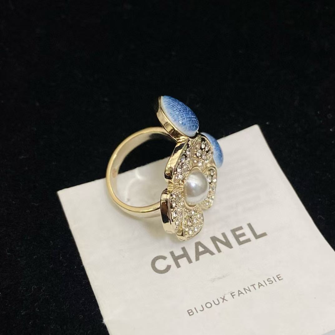 CHANE1 ブルーフラワーリング【50%割引+送料無料】