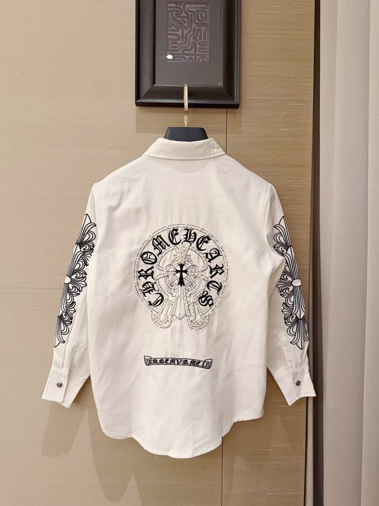 Chr0me Hearts刺繍ポケットシャツ【50％割引+送料無料】