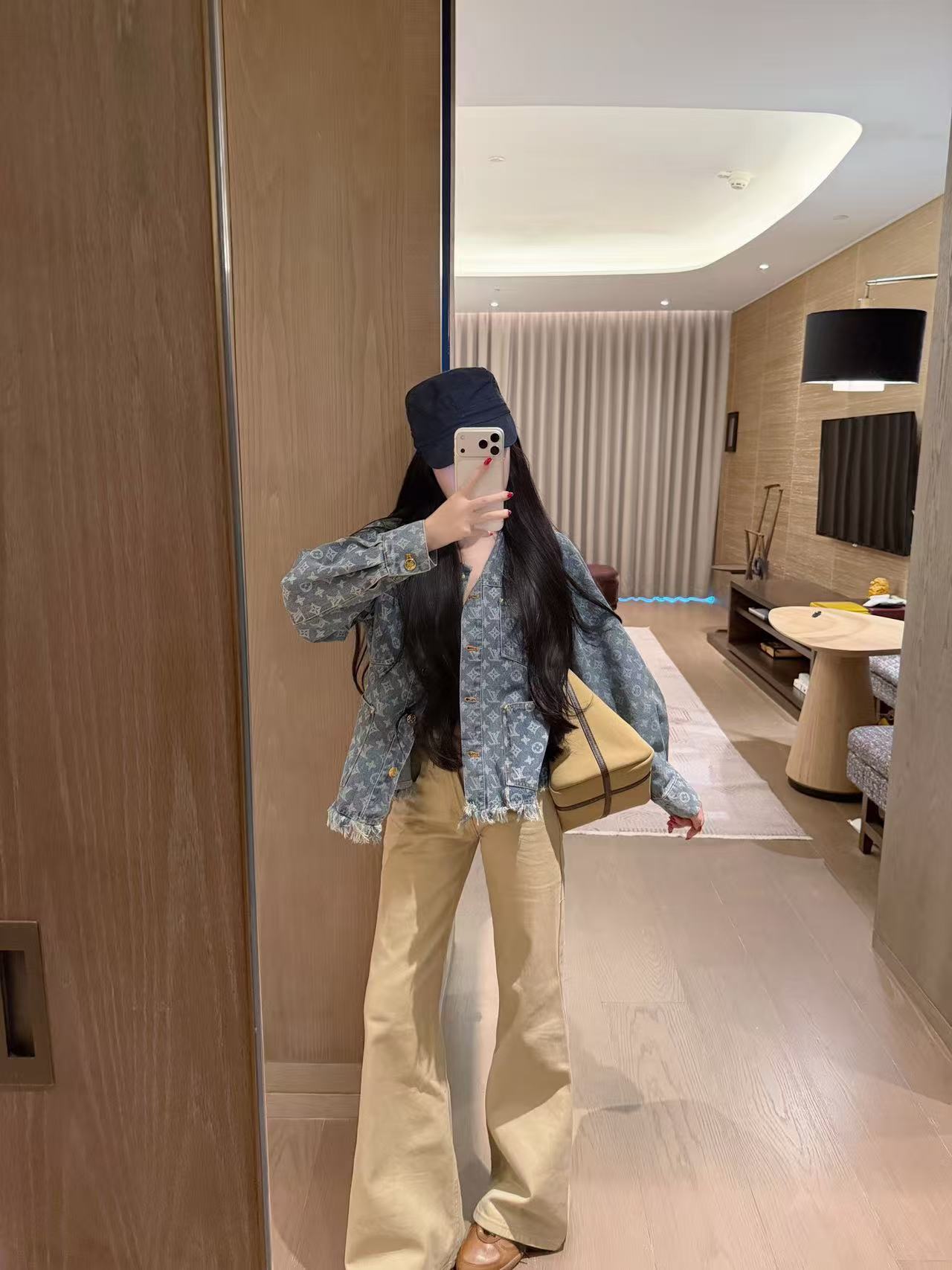 LVメタルボタンデニムジャケット【50％割引+送料無料】