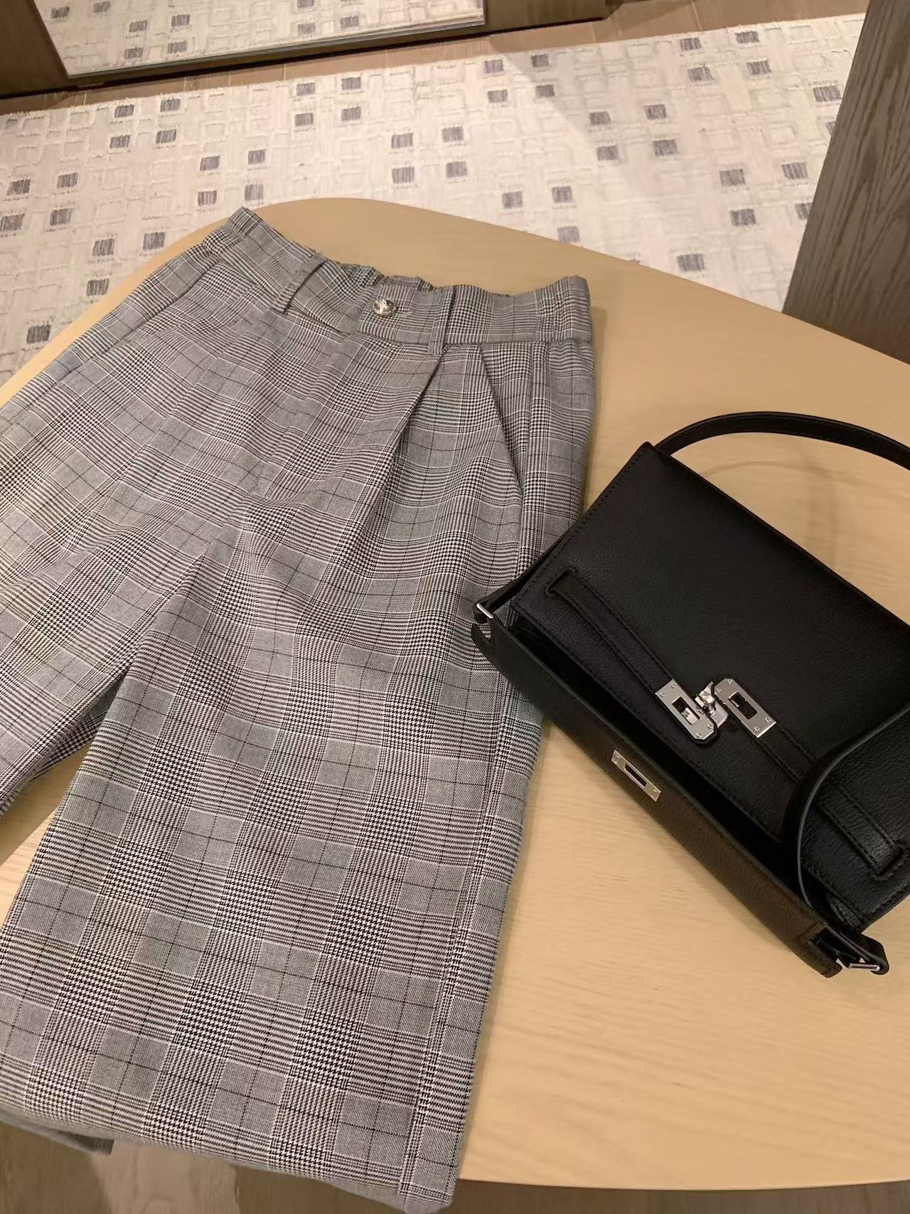 BALMA1N 千鳥格子ブレザー+パンツ ツーピースセット【50%割引+送料無料】