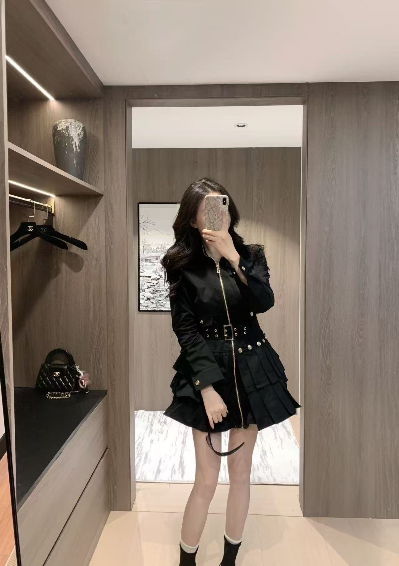 BALMA1N ジッパープリーツドレス【50％割引+送料無料】