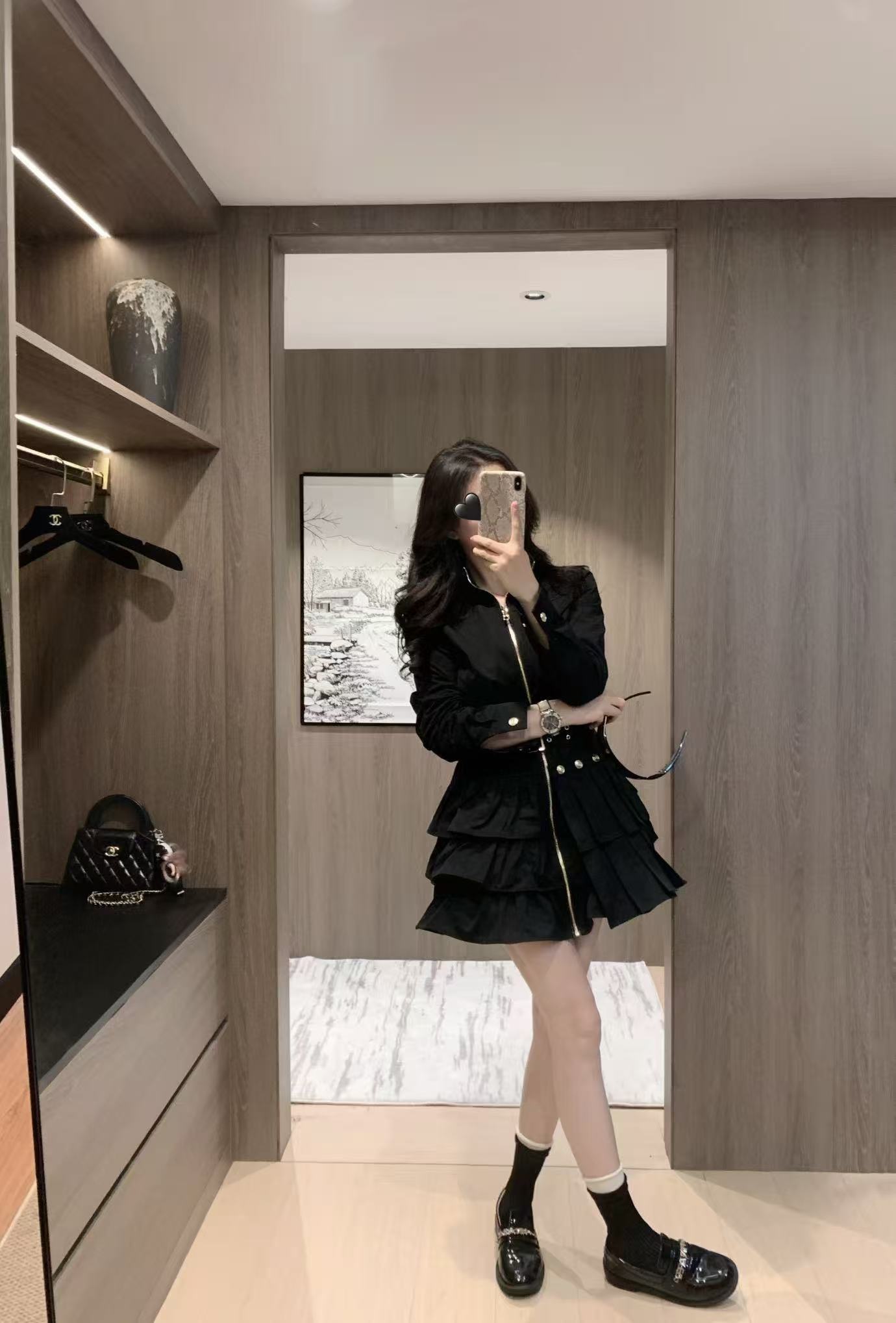 BALMA1N ジッパープリーツドレス【50％割引+送料無料】