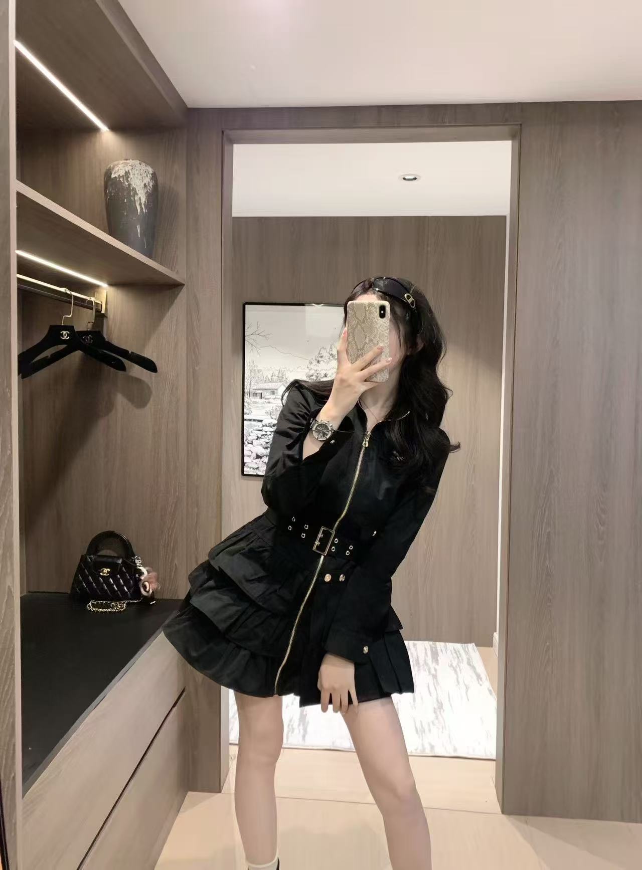 BALMA1N ジッパープリーツドレス【50％割引+送料無料】