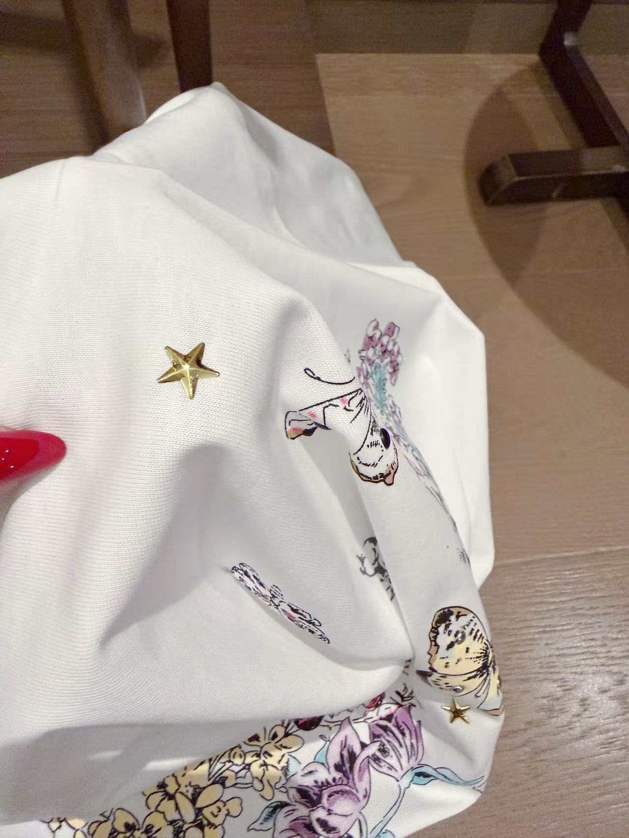 DIOR バタフライプリント Tシャツ【50％割引+送料無料】