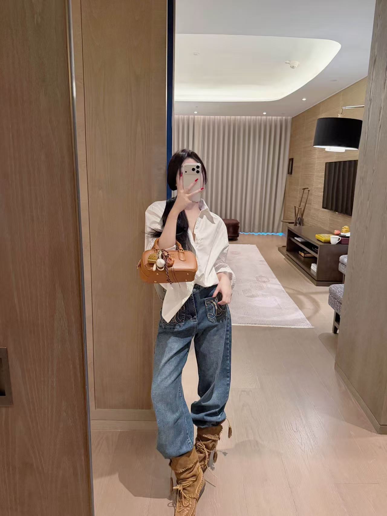 CEL1NE 凱旋門ポケットシャツ【50%割引+送料無料】