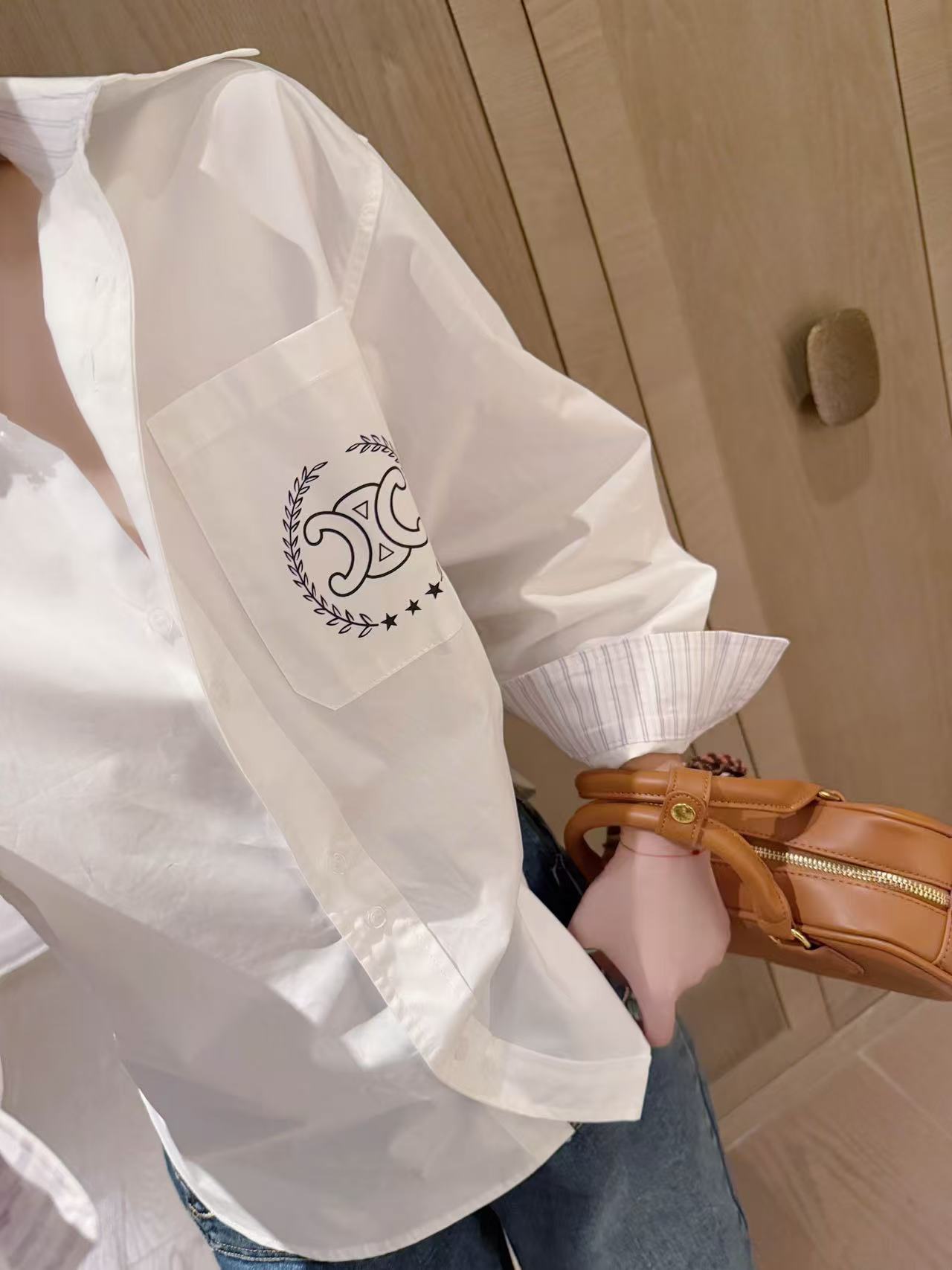 CEL1NE 凱旋門ポケットシャツ【50%割引+送料無料】