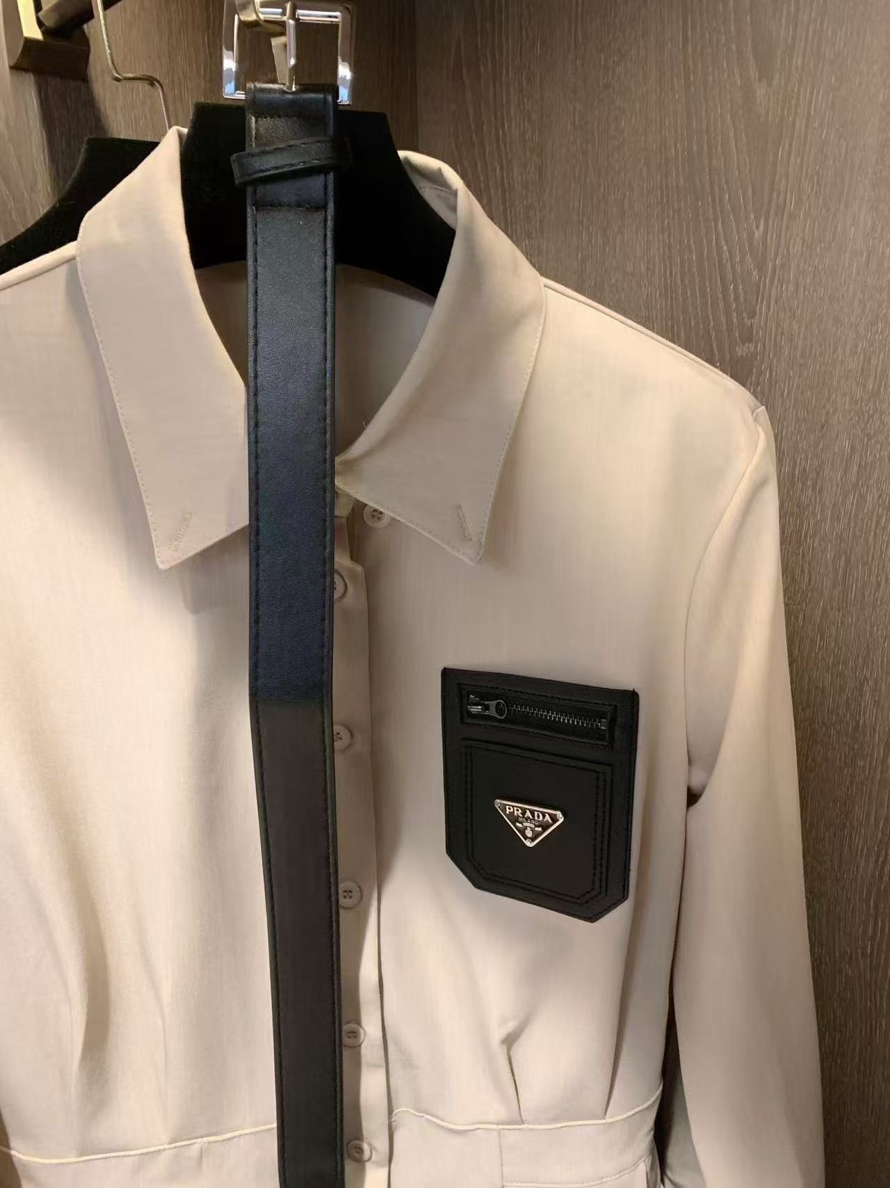 PR4DA ポケット付きロングスリーブプリーツドレス【50%割引+送料無料】