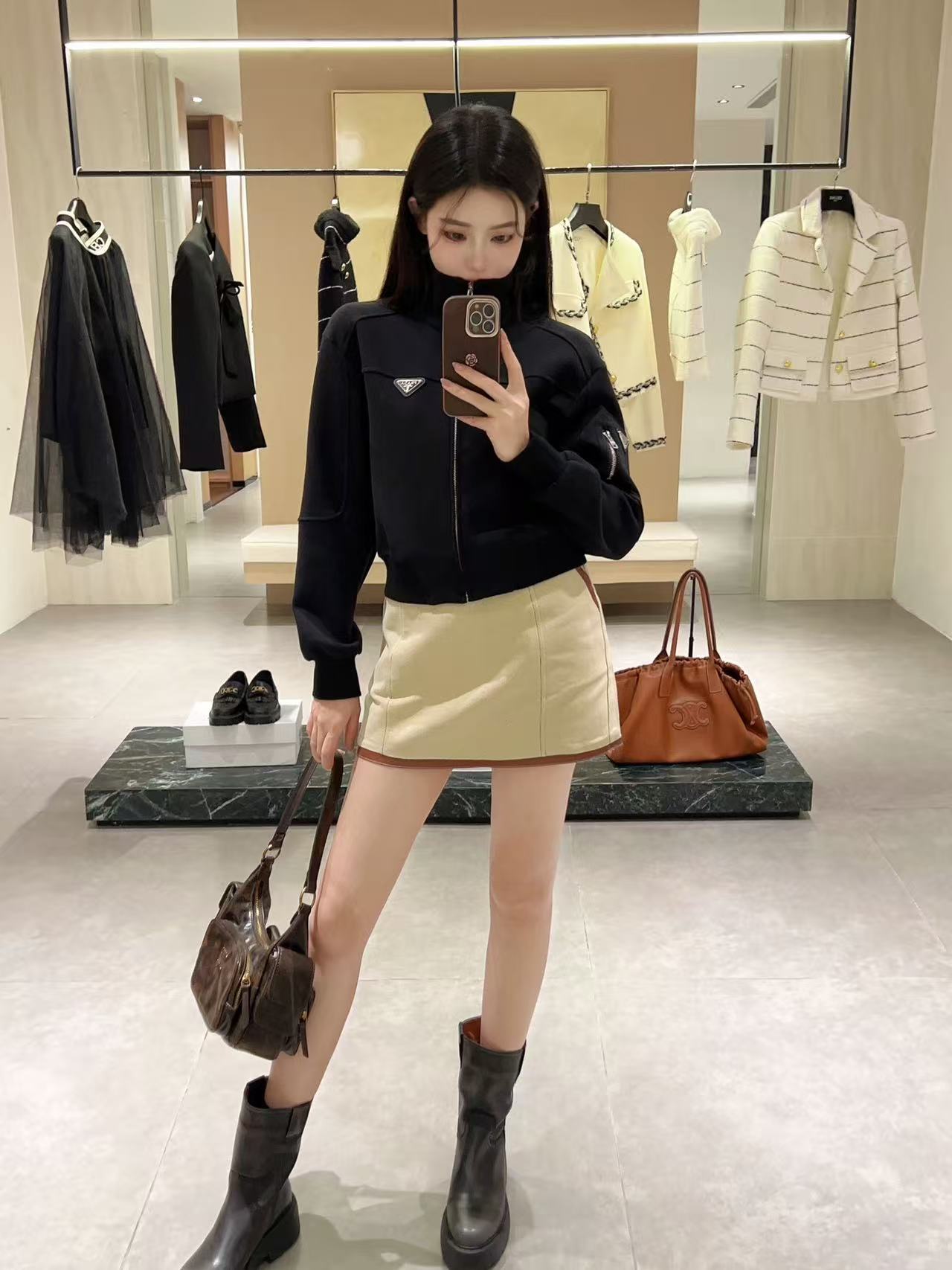 PR4DA トライアングルロゴ ジッパージャケット【50％割引+送料無料】