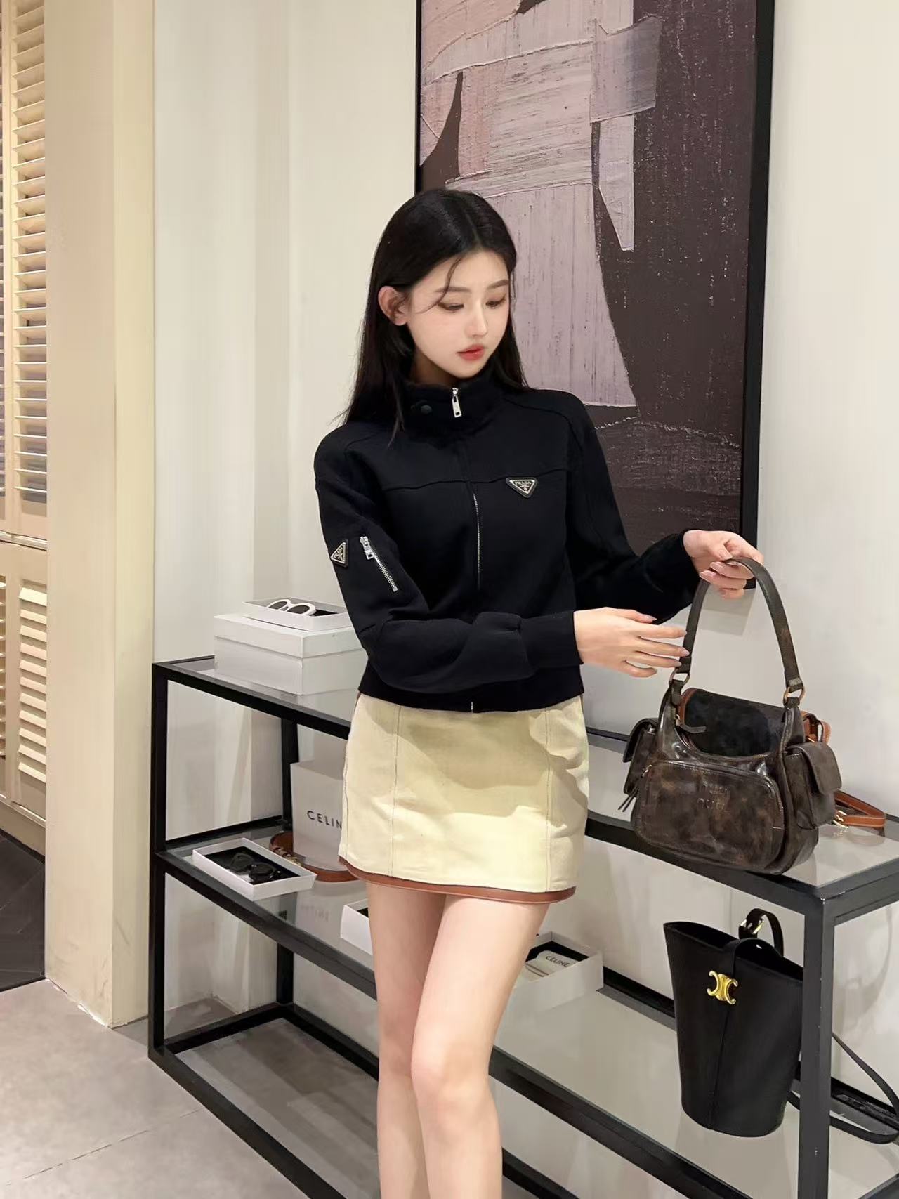 PR4DA トライアングルロゴ ジッパージャケット【50％割引+送料無料】