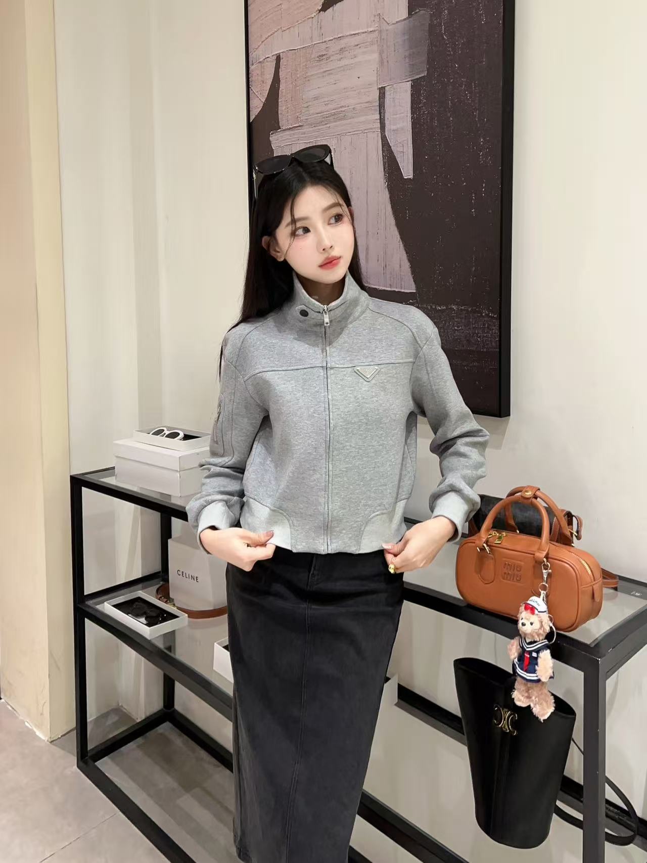 PR4DA トライアングルロゴ ジッパージャケット【50％割引+送料無料】