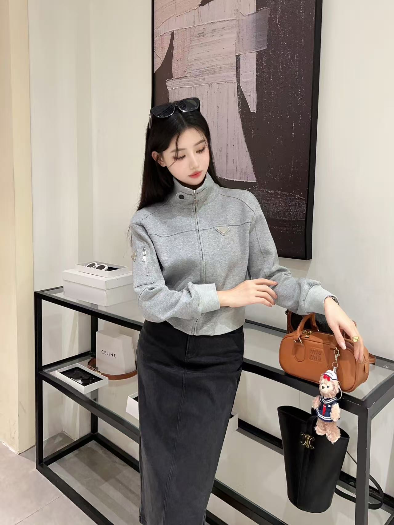 PR4DA トライアングルロゴ ジッパージャケット【50％割引+送料無料】