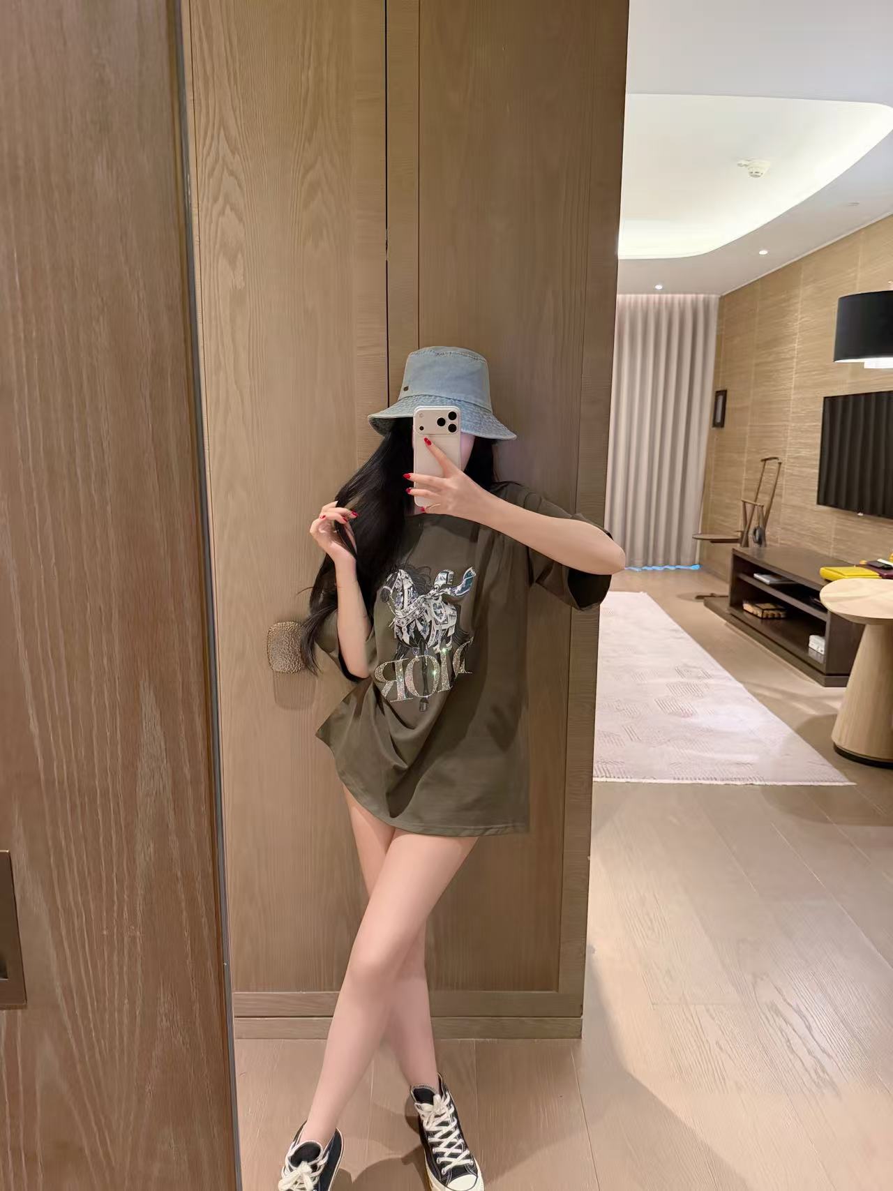 DIOR ポニーレターTシャツ【50％割引+送料無料】